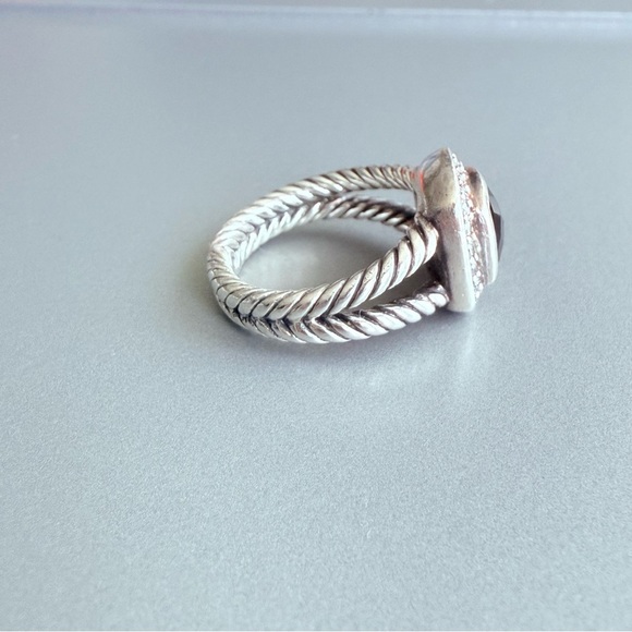 David Yurman Onyx And Diamonds Albion Ring in Sterling Silver - Picture 8 of 13